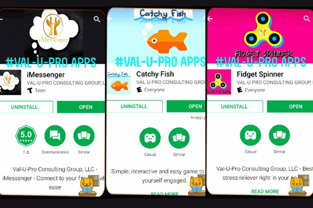 Some of our apps until now