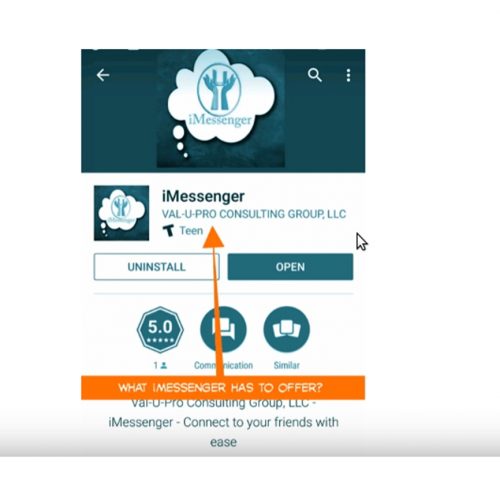 iMessenger App in Android Play Store